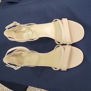 MICHAEL Michael Kors Ankle Strap Heeled Sandals - Size 7.5